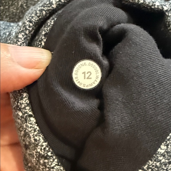 Lululemon Black and White speckled scuba IV Jacket full zip hoodie NEW 12 NWT - Picture 5 of 10